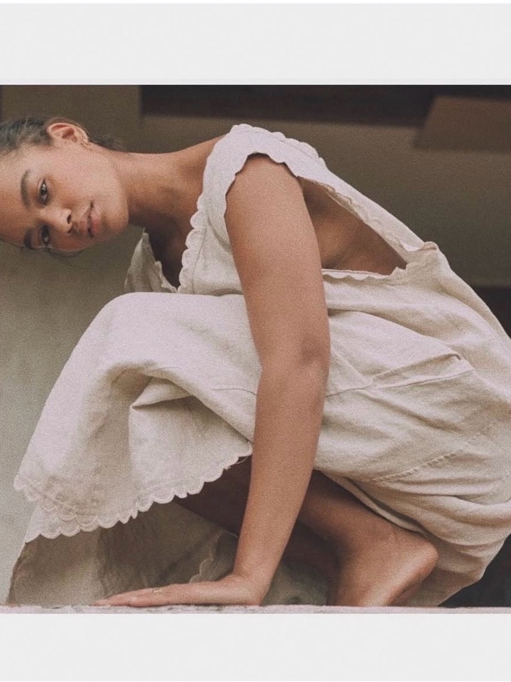 French Heritage Slip by Dazed But Amazed 100% French Linen in Lagoon